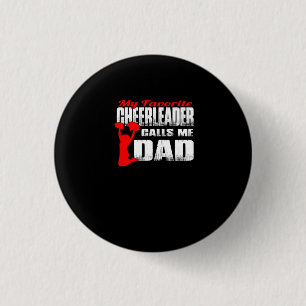 Mens Meine Lieblings-Cheerleader nennt mich Vater  Button