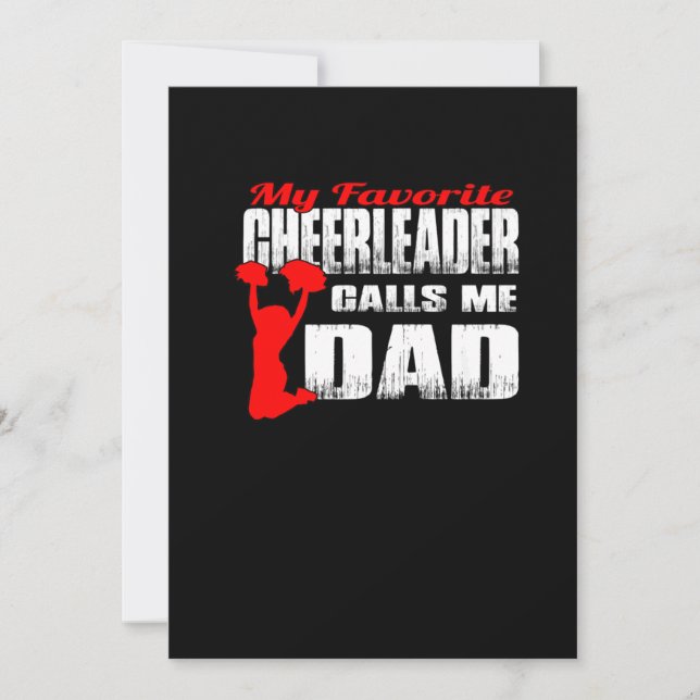 Mens Meine Lieblings-Cheerleader nennt mich Vater  Save The Date (Vorderseite)