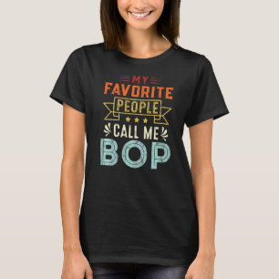 Mens meine Lieblings-Leute nennen mich Bop Retro V T-Shirt