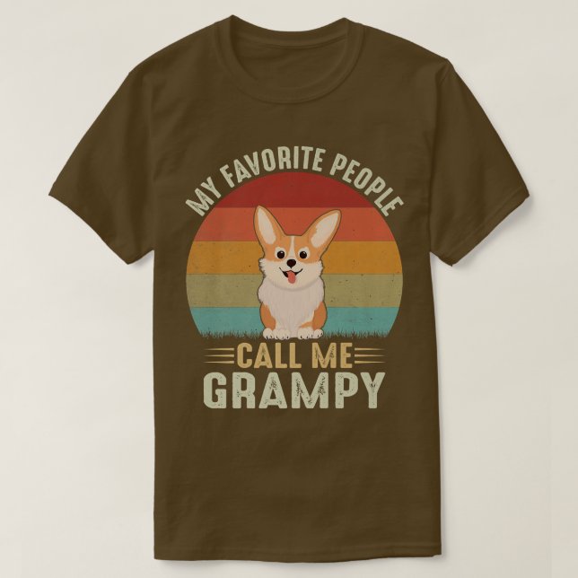 Mens Meine Lieblings-Leute nennen mich grampy Nied T-Shirt (Design vorne)