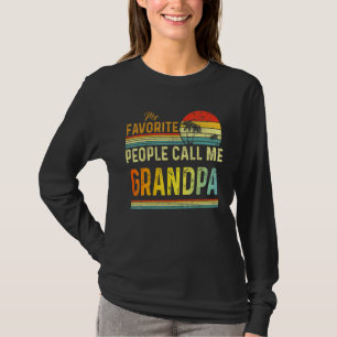 Mens Meine Lieblings-Leute nennen mich Großvater V T-Shirt