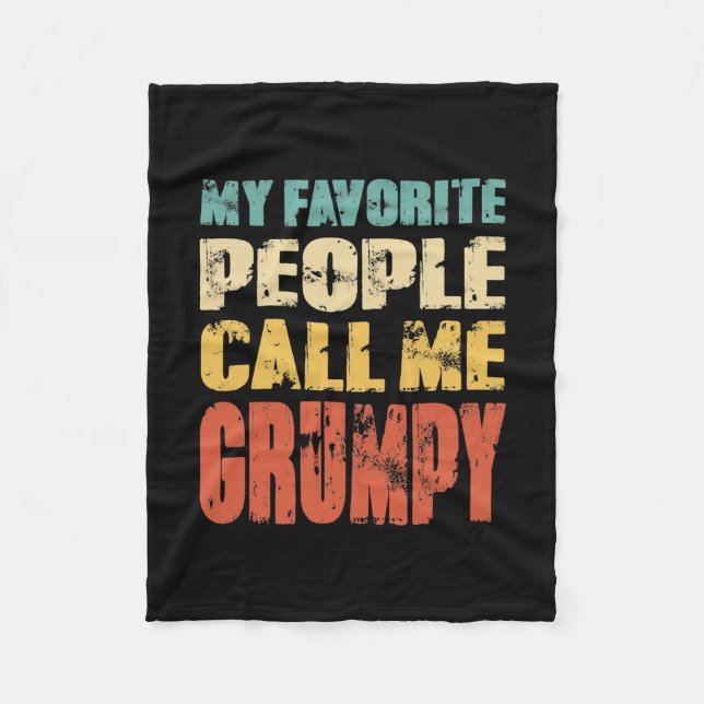 Mens Meine Lieblings-Leute nennen mich gruseligen, Fleecedecke (Vorderseite)