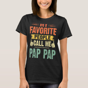 Mens Meine Lieblings-Leute nennen mich Pap Pp Vint T-Shirt