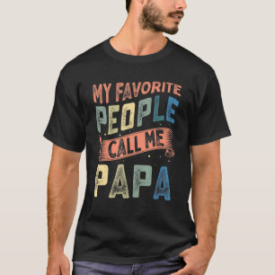 Mens Meine Lieblings-Leute nennen mich Papa Vintag T-Shirt