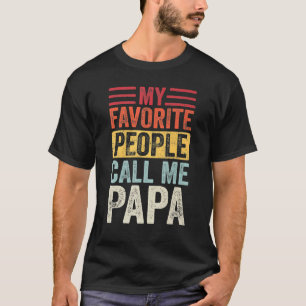 Mens Meine Lieblings-Leute nennen mich Papa Vintag T-Shirt