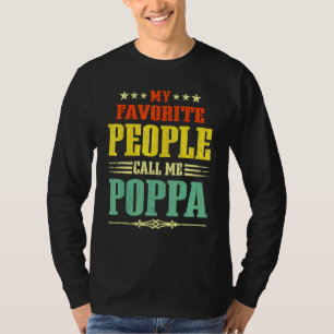 Mens Meine Lieblings-Leute nennen mich Poppa Vinta T-Shirt
