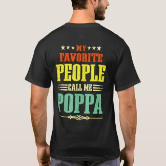 Mens Meine Lieblings-Leute nennen mich Poppa Vinta T-Shirt