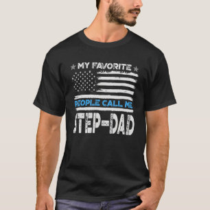 Mens Meine Lieblings-Leute nennen mich Step-Vater T-Shirt
