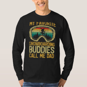 Mens meine Lieblings-Snowboarden-Buddys nennen mic T-Shirt