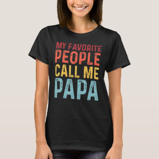 Mens Meine Lieblingsmenschen nennen mich Papa Vate T-Shirt