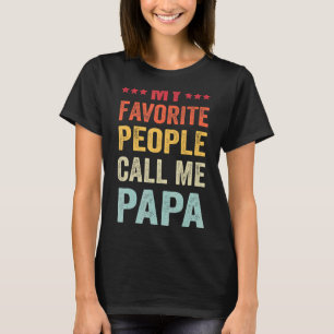 Mens Meine Lieblingsmenschen nennen mich Papa Vate T-Shirt