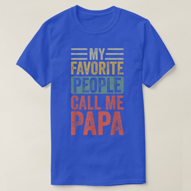 Mens Meine Lieblingsmenschen nennen mich Papa Vint T-Shirt (Design vorne)