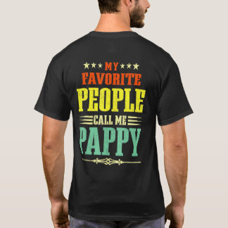 Mens Meine Lieblingsmenschen nennen mich Pappy Vin T-Shirt