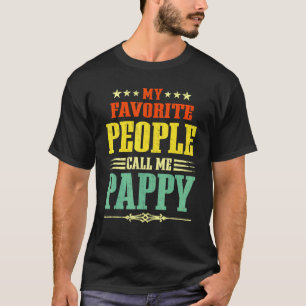 Mens Meine Lieblingsmenschen nennen mich Pappy Vin T-Shirt