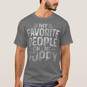 Mens Meine Lieblingsmenschen nennen mich Poppy Bes T-Shirt