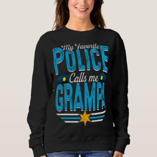Mens Meine Lieblingspolizei nennt mich Grampa Vate Sweatshirt