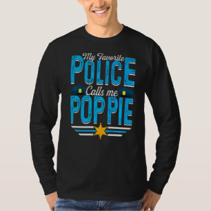 Mens Meine Lieblingspolizei nennt mich Poppie Vate T-Shirt