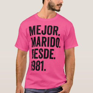Mens Mejor Marido Desde 1981 41. Hochzeitstag T-Shirt