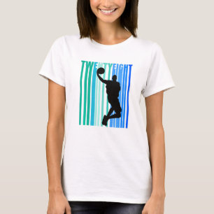 Mens Mens 28. Geburtstag Basketball 28 Heute Spiel T-Shirt