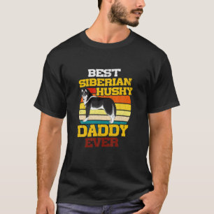 Mens Mens Bester sibirischer Husky-Vater je Vintag T-Shirt