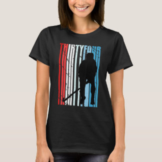 Mens Mens Field Hockey 34. Geburtstag Spieler Moti T-Shirt