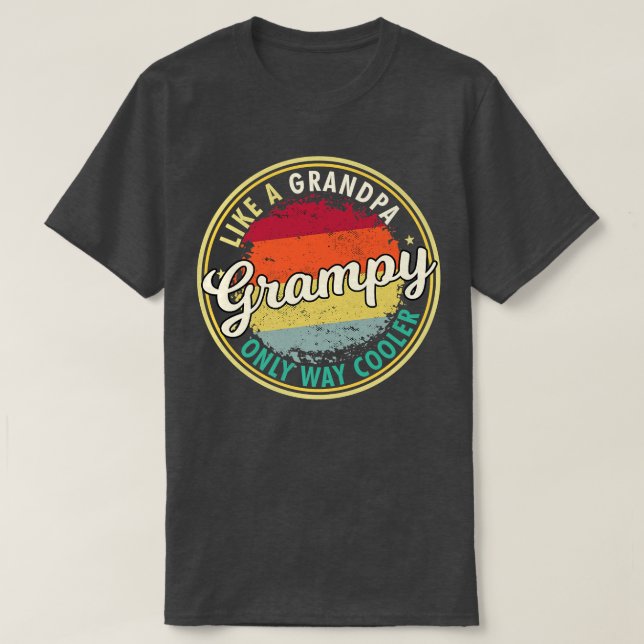 Mens Mens Grampy wie Opa nur viel cooler gr T-Shirt (Design vorne)