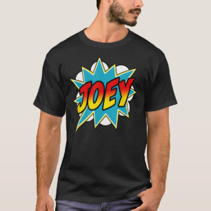 Mens Mens Joey Name Superhero Comic Book T-Shirt