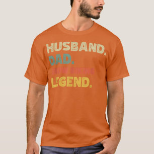 Mens Mens lustiger Ehemann Papa Snow Biking Legend T-Shirt