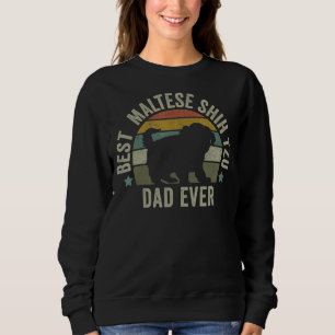 Mens Mens Maltese Shih Tzu Vater Hundeshirt Funny Sweatshirt