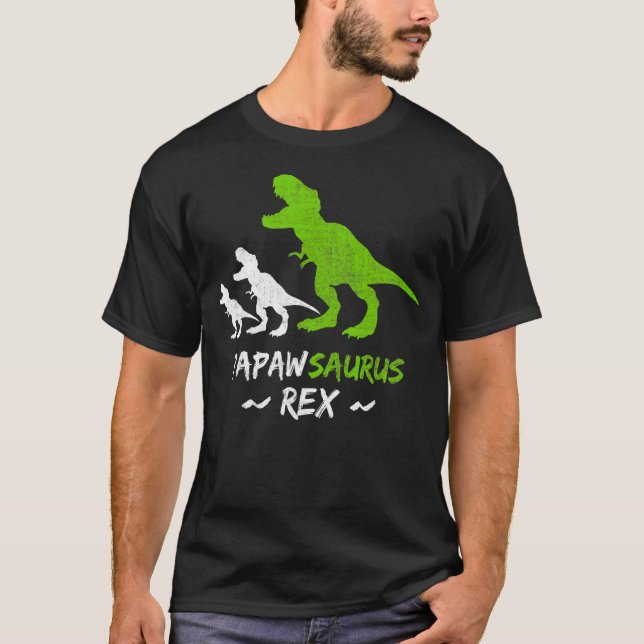 Mens Mens Papawsaurus Rex Papaw Saurus Dinosaur T-Shirt (Vorderseite)