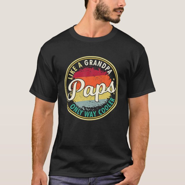 Mens Mens Paps wie ein Opa nur viel Cooler Gran T-Shirt (Vorderseite)
