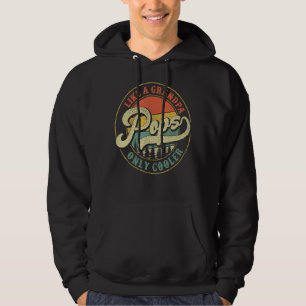 Mens Mens Pop wie Opa nur Cooler Vintag Hoodie