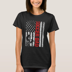 Mens Mens Proud Soccer Vater Vintag Retro American T-Shirt