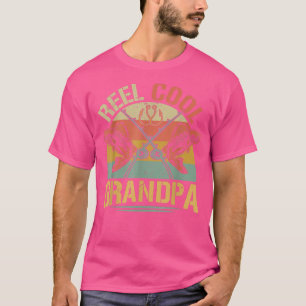 Mens Mens Reel Cool Opa Fischen Spaß Väter Da T-Shirt