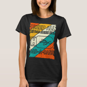 Mens Mens Vatertag Behielt ich alle Witze meines V T-Shirt