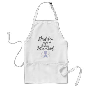 Mens Merdad Birthday Party Mermaid Daddy Gift Schürze