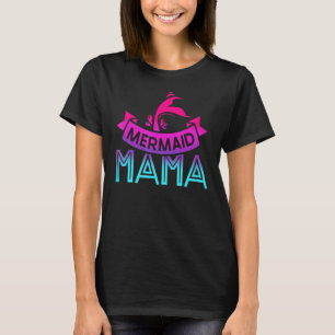 Mens Mermaid Mama zum Geburtstag Party im Ozean Fr T-Shirt
