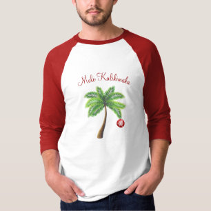 Men's Merry Christmas Palm Shirt-Mele Kalikimaka T-Shirt