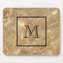 Mens Mit Monogramm Creme Marble