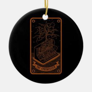 Mens Modular Synthesizer Tarot Card Funny Synth Keramik Ornament