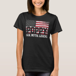 Mens Mohn der Mann, der Mythos der legendäre Großv T-Shirt