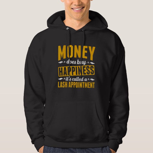 Mens Money kauft Glück mit dem Namen Lash Ap Hoodie (Vorderseite)