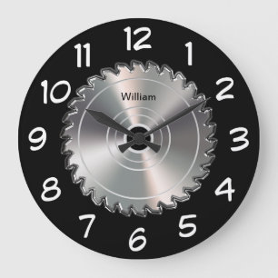 Mens Monogram Man Cave Wall Uhren