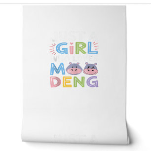 Mens MooDeng Nur ein Mädchen, das Moo Deng Funny L Tapete