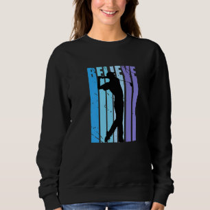 Mens Motivierend Retro Golf Golfspielen Vintag Gol Sweatshirt