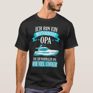 Mens Motorboat Großvater Boat Boats T-Shirt