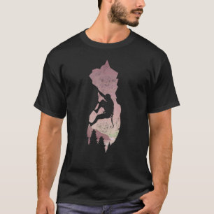Mens Mountain Climber Rock Kletterparadies Mou T-Shirt