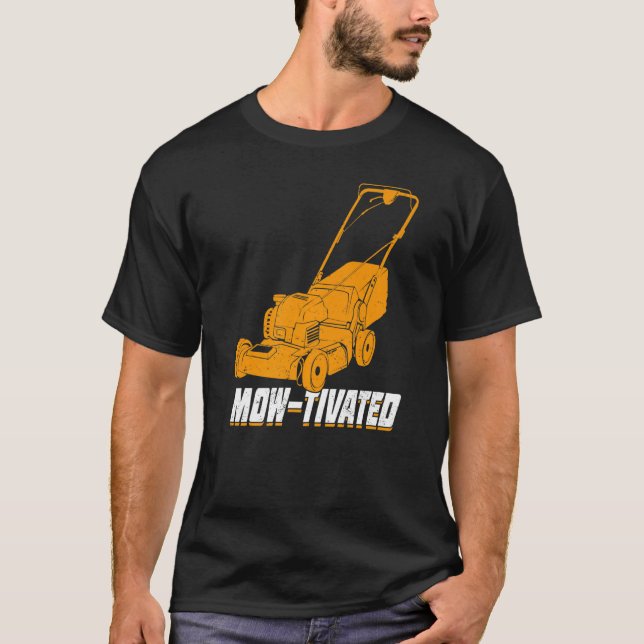 Mens Mow-getivter Rasenmäher Premium T-Shirt (Vorderseite)
