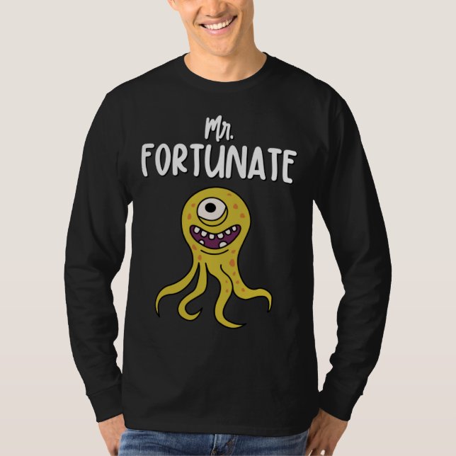 Mens Mr Fortunate Cute T-Shirt (Vorderseite)