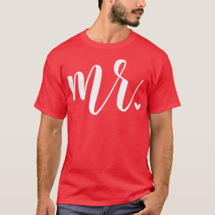 Mens Mr Wedding New Husband Honeymoon Matchin T-Shirt